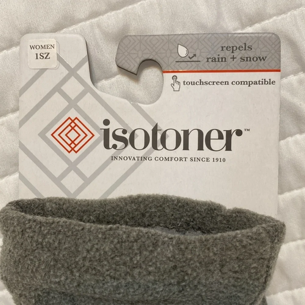 Isotoner gray women’s gloves NWT one size